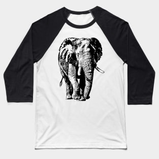 Big African Bull Elephant | African Wildlife Baseball T-Shirt